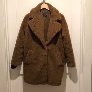 A&F teddy bear coat